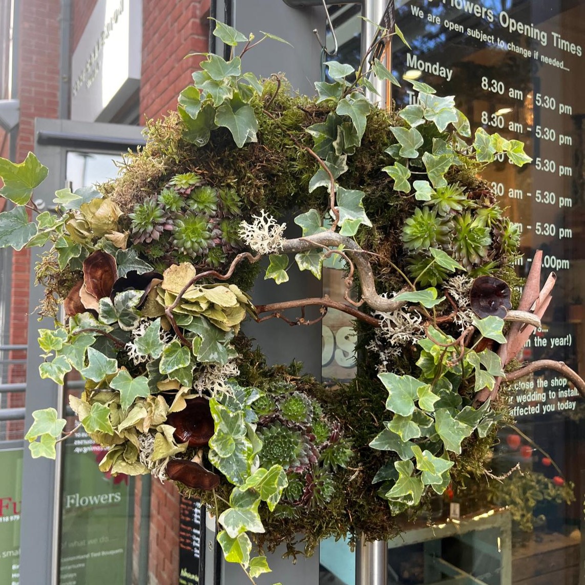 Seasonal Planted Living Wreath Workshop